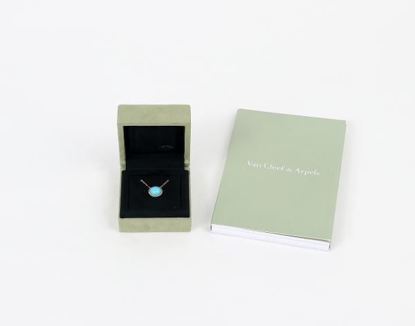 반클리프아펠 뻬를리 컬러 펜던트 옐로우골드 터콰이즈