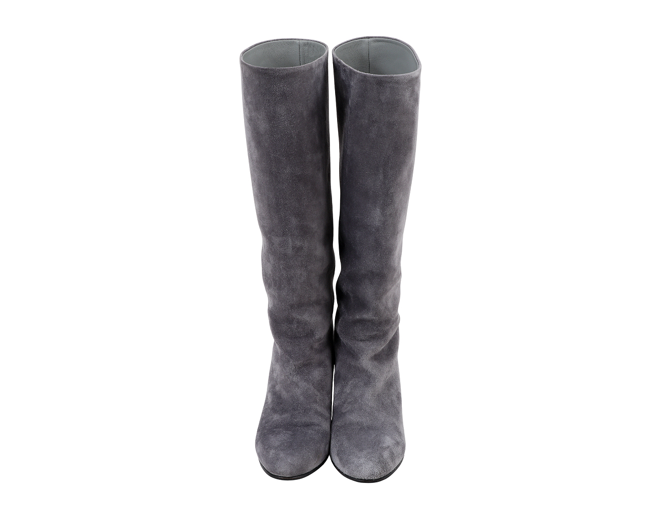 샤넬 스웨이드 롱 부츠 그레이 36C