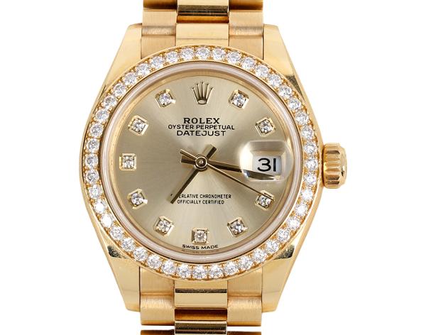 로렉스 레이디 데이저스트 28mm 옐로우골드 다이아몬드 279138RBR