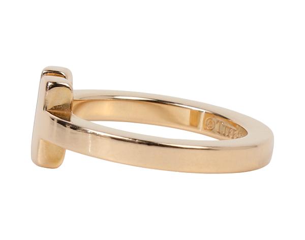 티파니 T 스퀘어 링 로즈골드