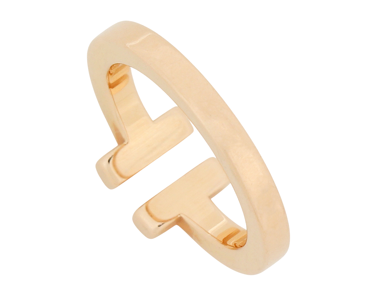 티파니 T 스퀘어 링 로즈골드