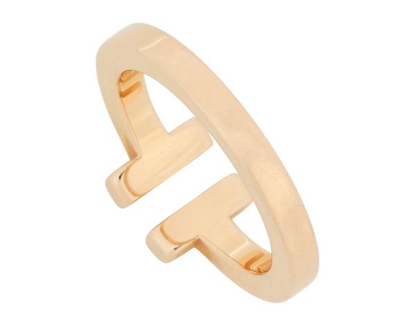 티파니 T 스퀘어 링 로즈골드