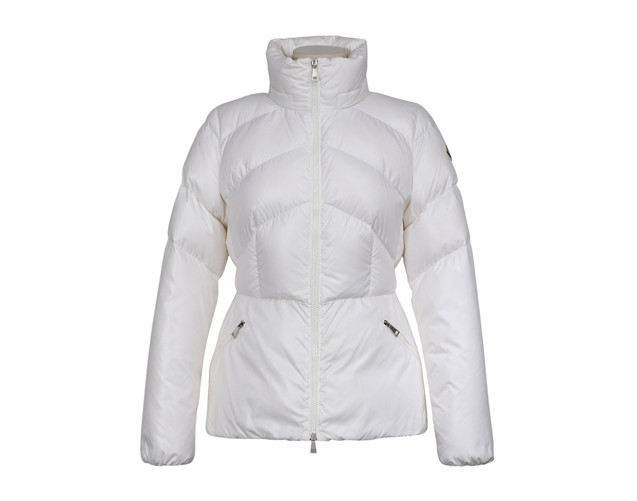 몽클레어 레이트 쇼트 다운 재킷 화이트 1