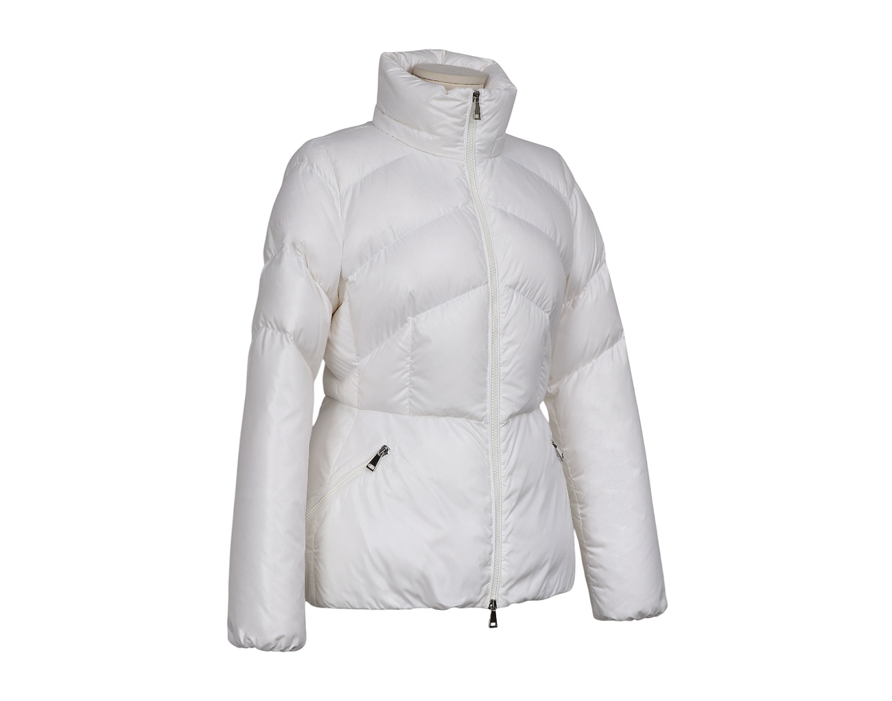 몽클레어 레이트 쇼트 다운 재킷 화이트 1