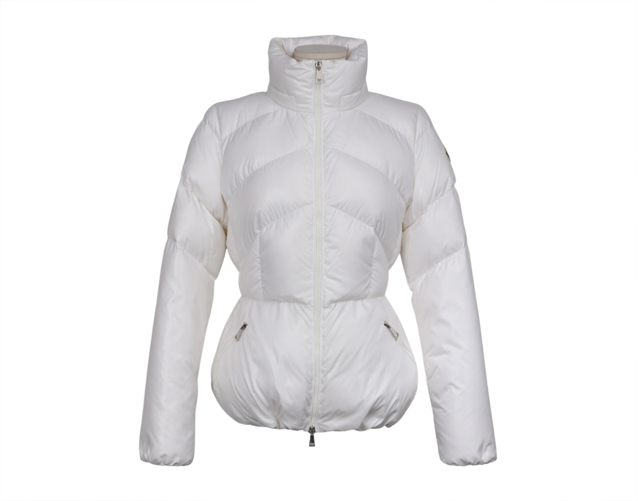 몽클레어 레이트 쇼트 다운 재킷 화이트 1