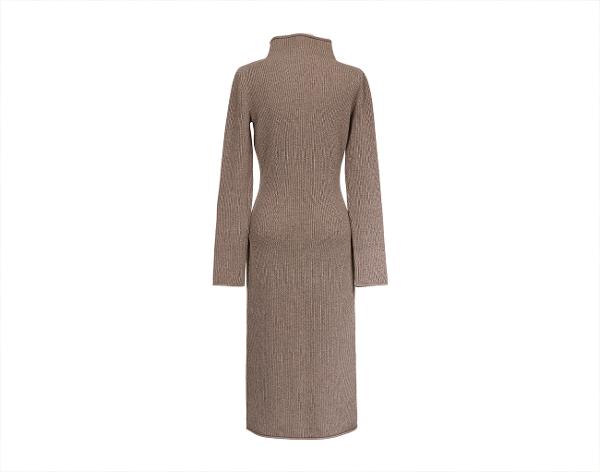 에르메스 하이 칼라 드레스 베이지 신 40