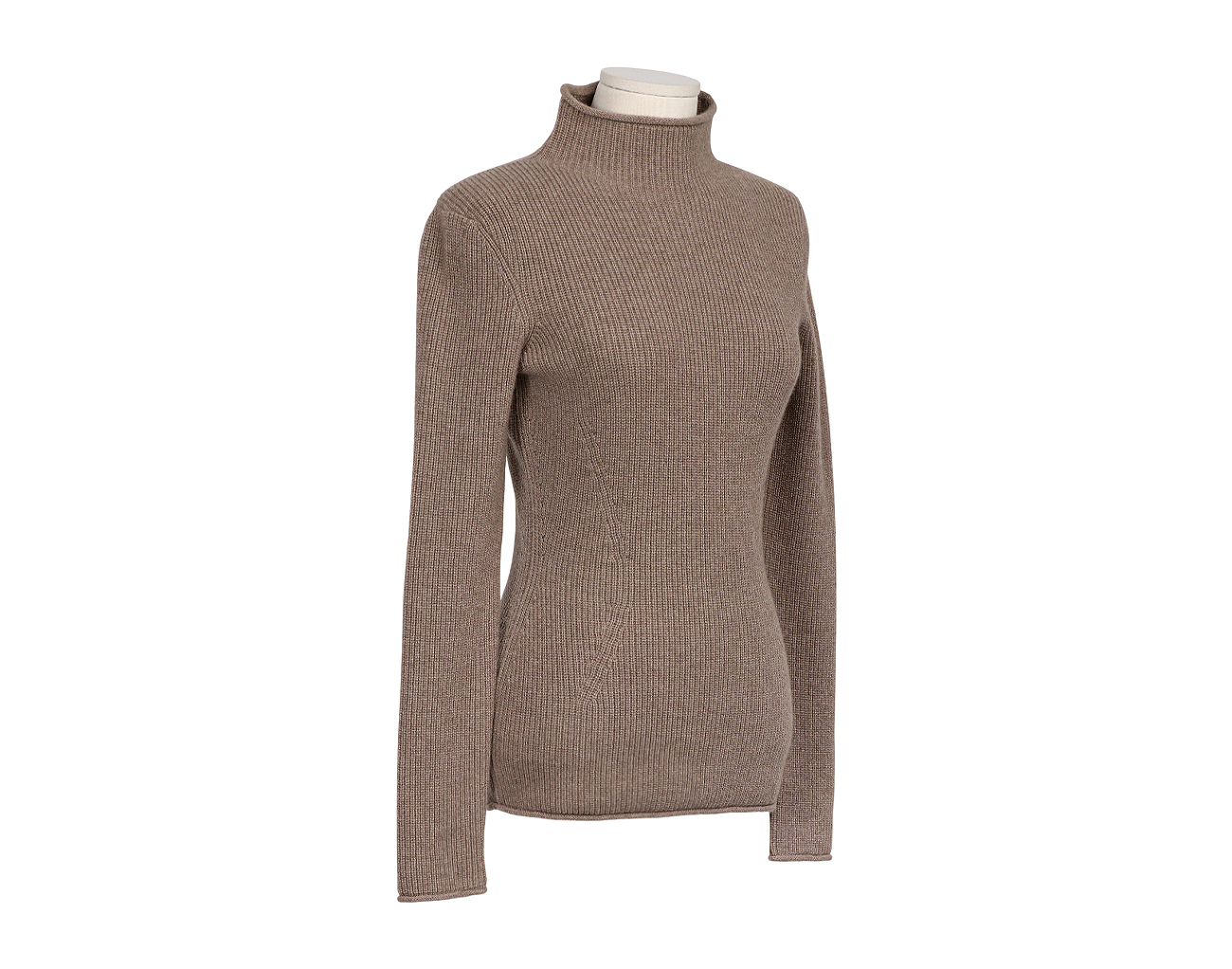 에르메스 하이 칼라 스웨터 베이지 신 34