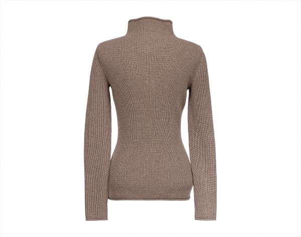 에르메스 하이 칼라 스웨터 베이지 신 34