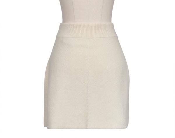 에르메스 미니 스커트 블랑 내추럴 38