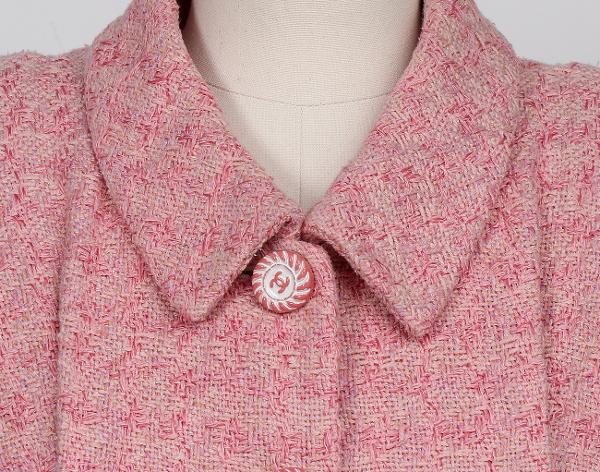 샤넬 트위드 재킷 핑크 36