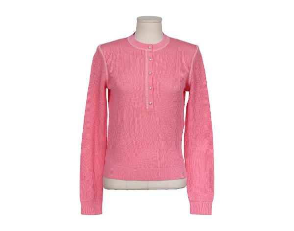 샤넬 펄 버튼 풀오버 핑크 36