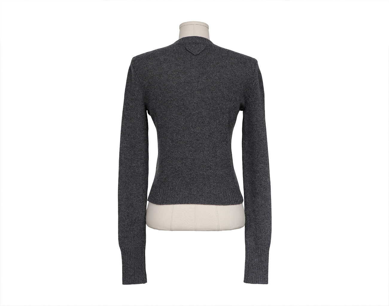 프라다 캐시미어 가디건 그레이 40