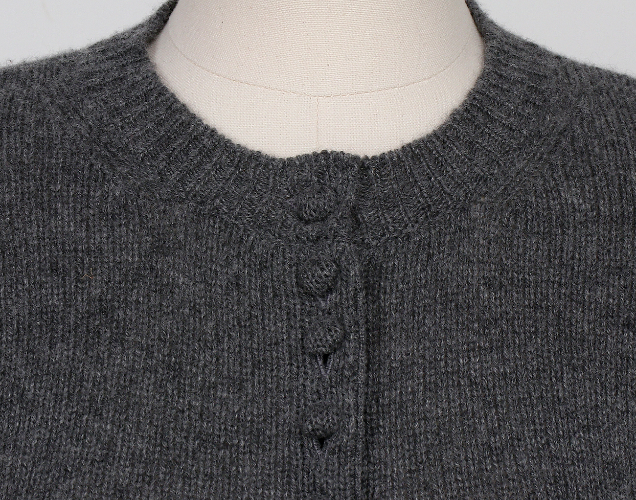 프라다 캐시미어 가디건 그레이 40