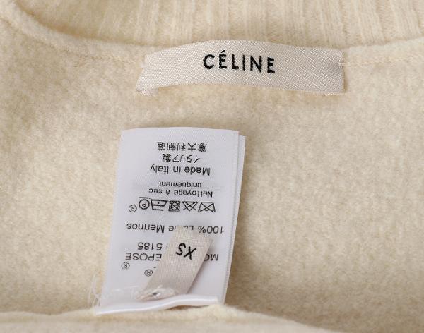 셀린느 트리옹프 니트 아이보리 XS