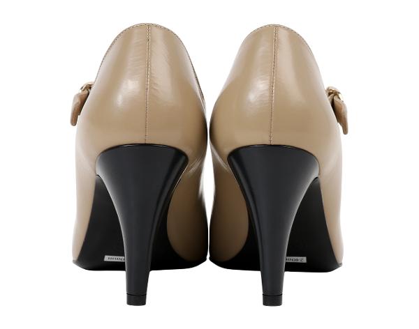 샤넬 앵클 스트랩 오픈 슈즈 베이지 다크 그레이 37C