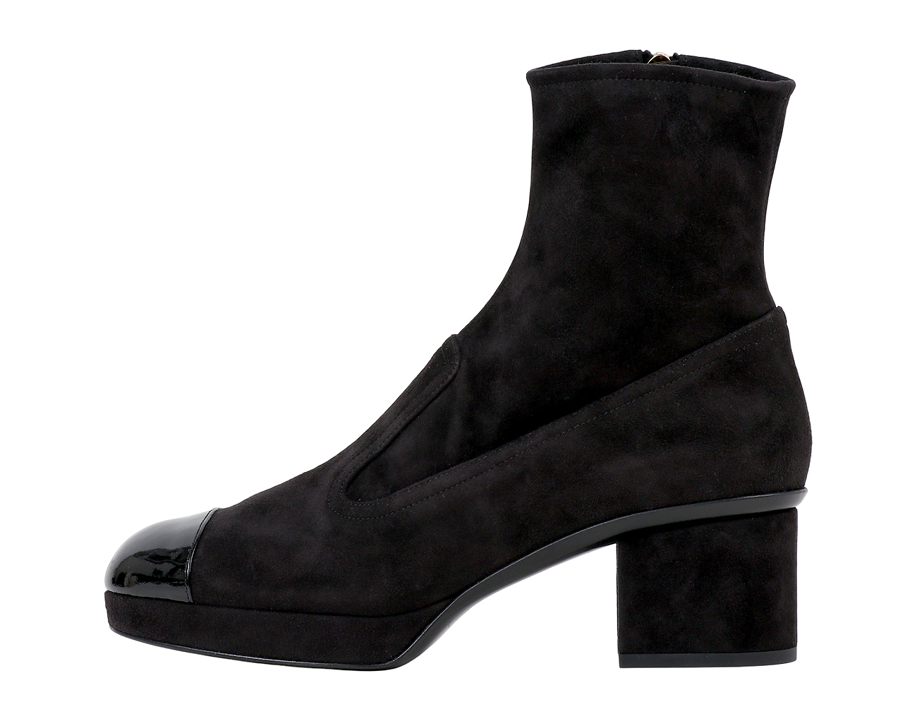 샤넬 하트 참 앵클 부츠 블랙 38 1/2C