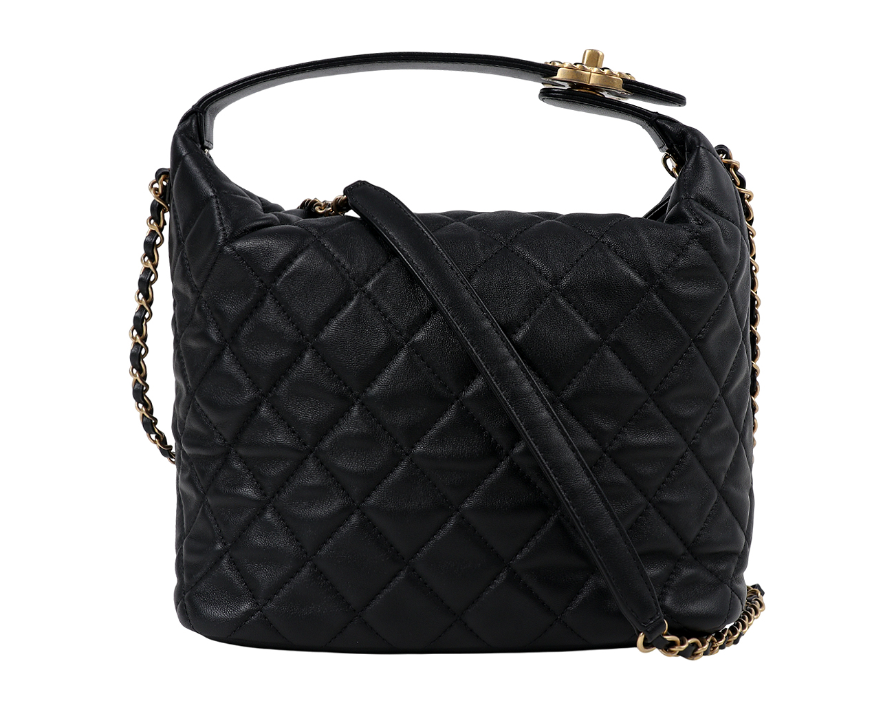 샤넬 19 호보백 블랙 빈티지 금장