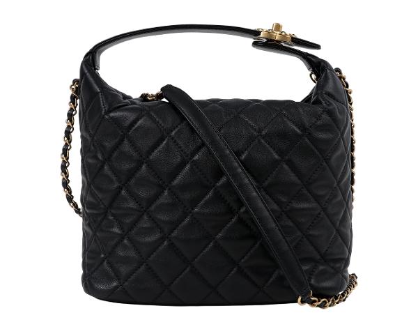 샤넬 19 호보백 블랙 빈티지 금장