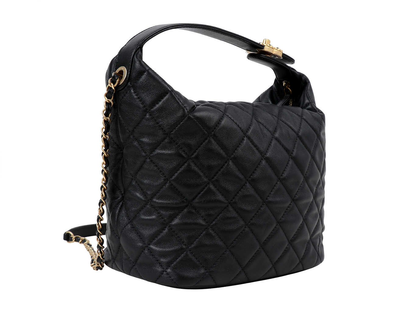 샤넬 19 호보백 블랙 빈티지 금장