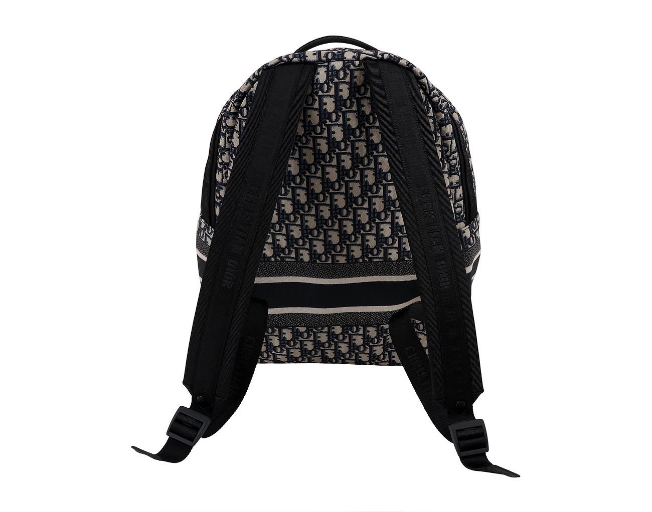 디올 트래블 백팩 오블리크 자카드 블루