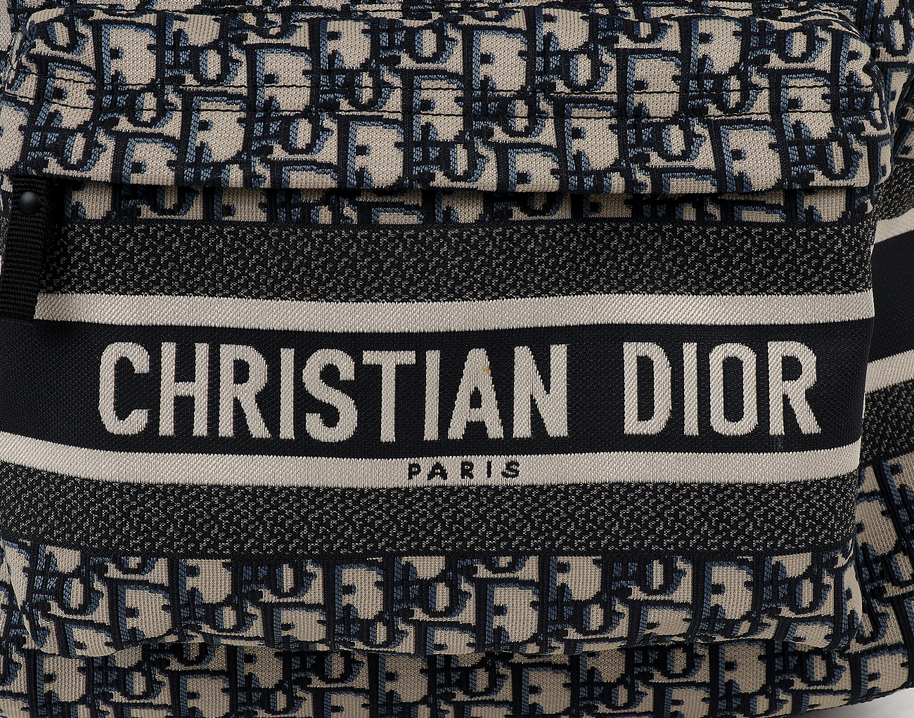 디올 트래블 백팩 오블리크 자카드 블루