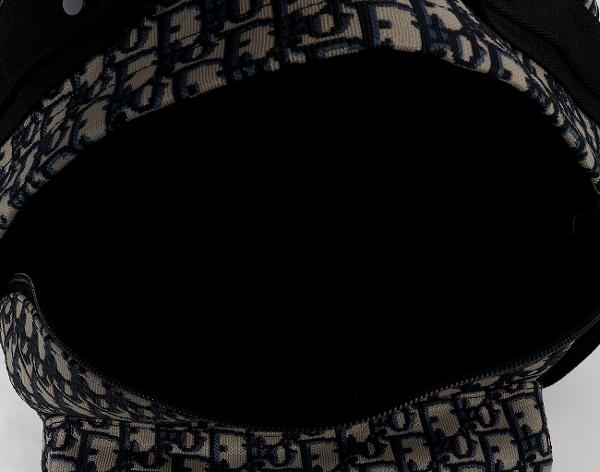 디올 트래블 백팩 오블리크 자카드 블루