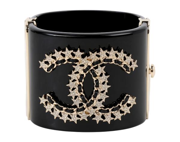 샤넬 스타 CC 커프 브레이슬릿 블랙