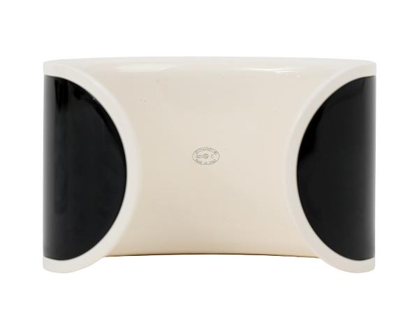 샤넬 CC 레진 커프 블랙 화이트