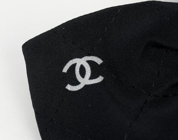 샤넬 CC 리본 헤어슈슈 블랙