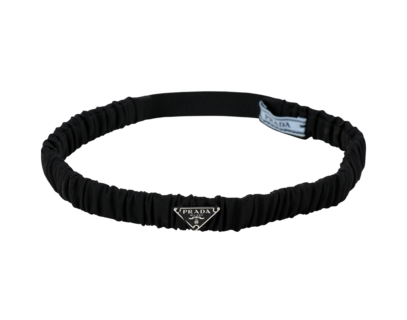 프라다 리나일론 헤드밴드 블랙