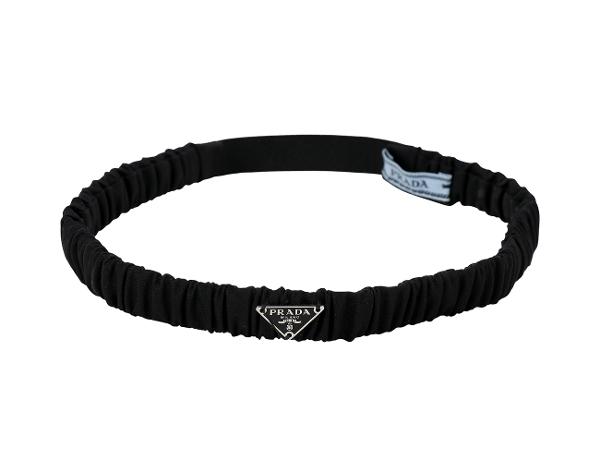 프라다 리나일론 헤드밴드 블랙