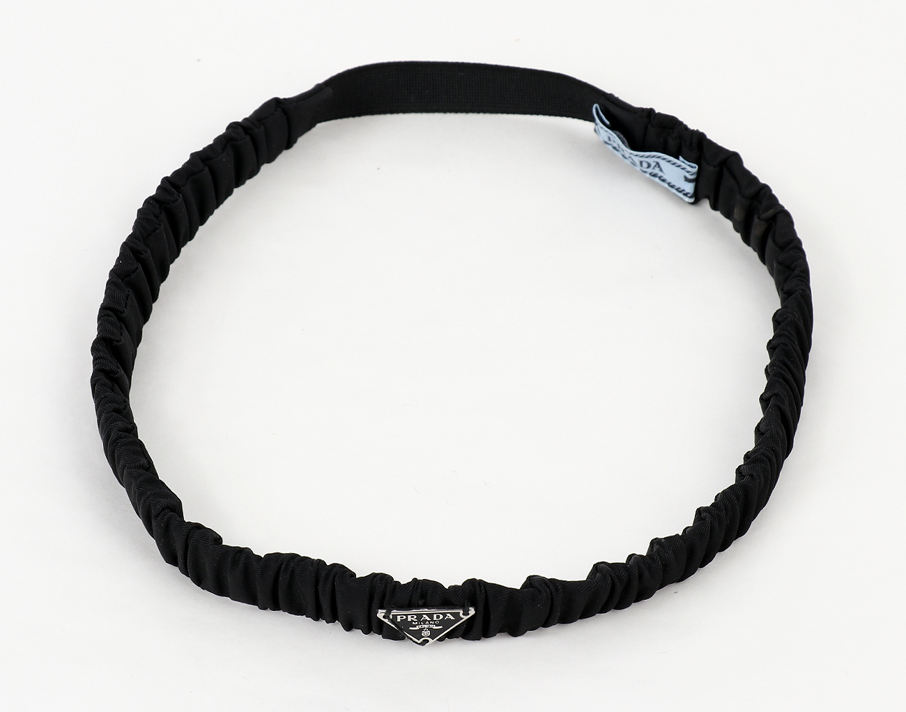프라다 리나일론 헤드밴드 블랙