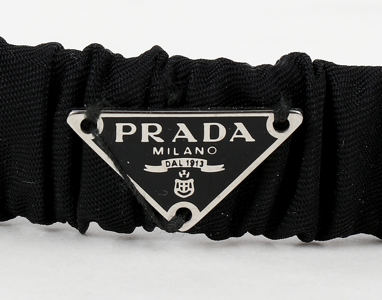 프라다 리나일론 헤드밴드 블랙