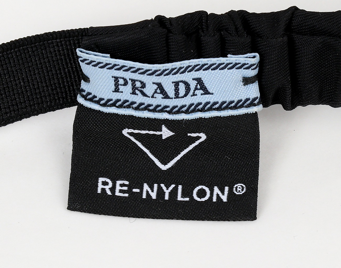 프라다 리나일론 헤드밴드 블랙