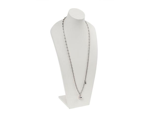 티파니앤코 하드웨어 스몰 랩 네크리스 실버