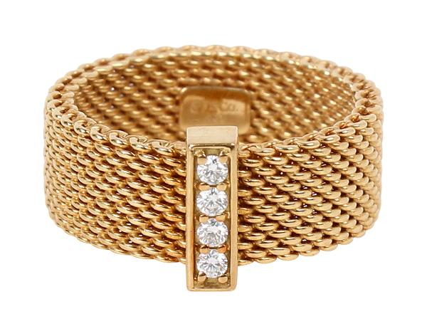 티파니앤코 서머셋 링 옐로우골드 다이아몬드