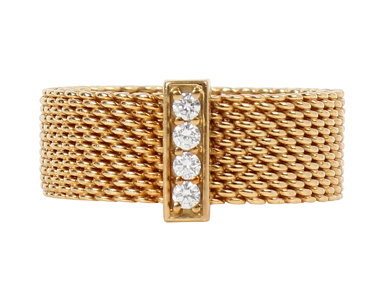 티파니앤코 서머셋 링 옐로우골드 다이아몬드