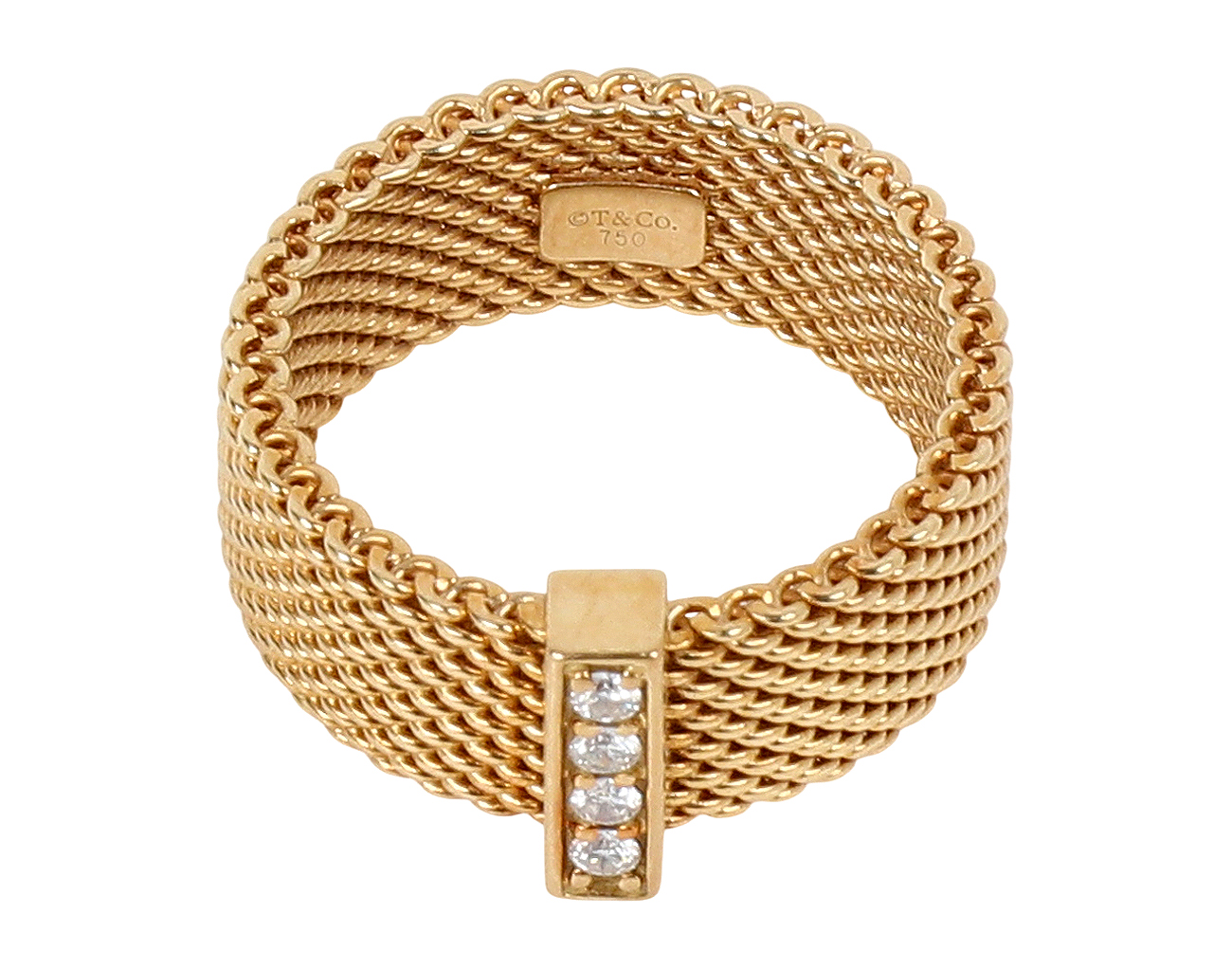 티파니앤코 서머셋 링 옐로우골드 다이아몬드