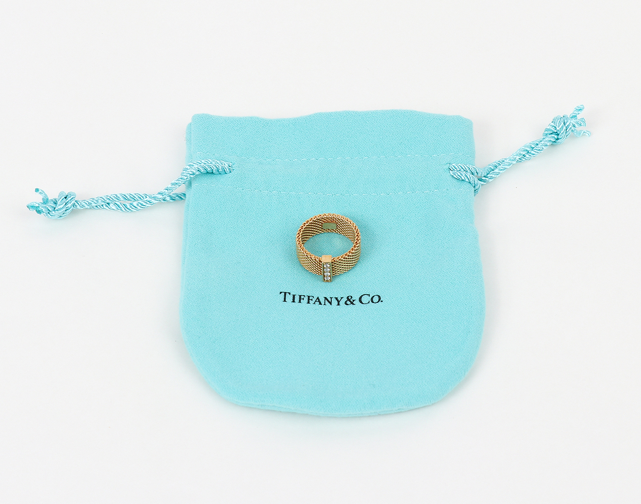 티파니앤코 서머셋 링 옐로우골드 다이아몬드