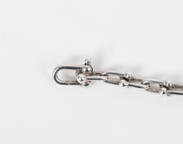 티파니앤코 하드웨어 스몰 싱글 랩 네크리스 실버