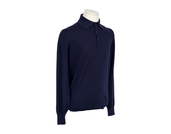 브루넬로 쿠치넬리 캐시미어 폴로 니트 네이비 48