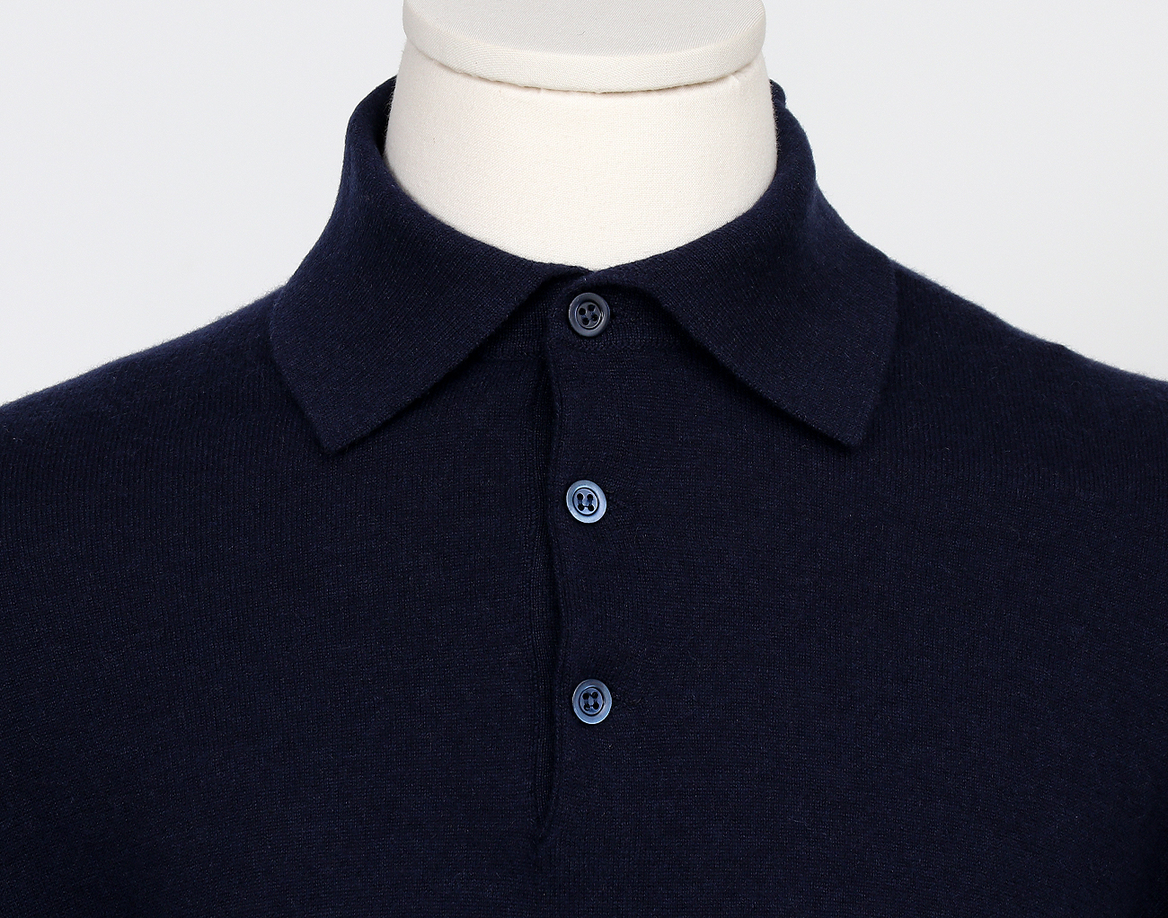 브루넬로 쿠치넬리 캐시미어 폴로 니트 네이비 48