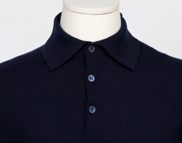 브루넬로 쿠치넬리 캐시미어 폴로 니트 네이비 48