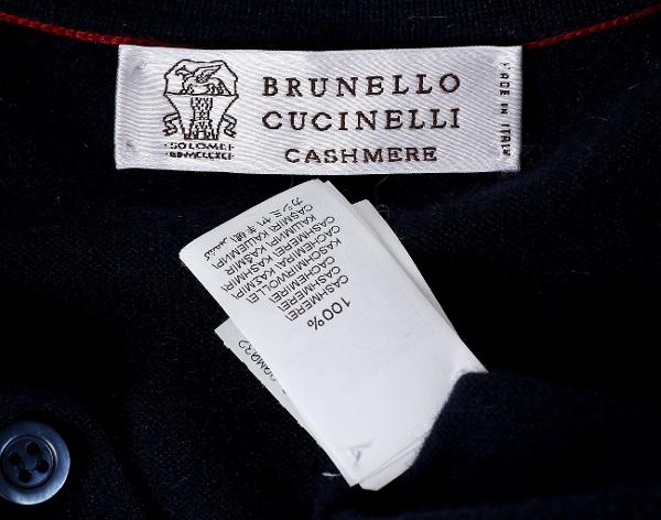 브루넬로 쿠치넬리 캐시미어 폴로 니트 네이비 48