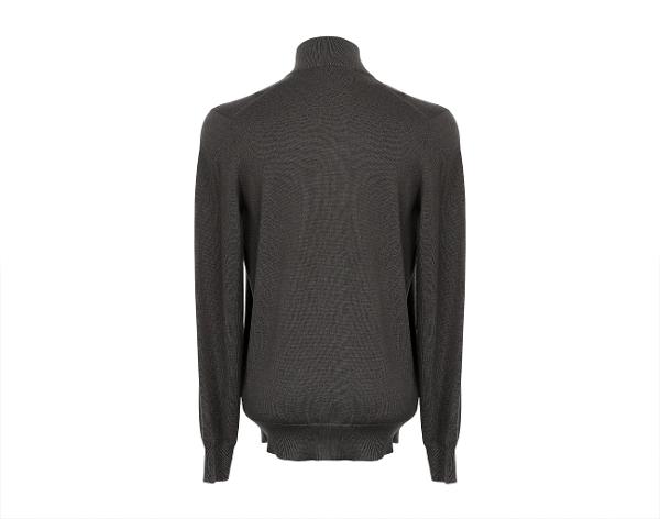 브루넬로 쿠치넬리 캐시미어 하프집업 니트 카키 50