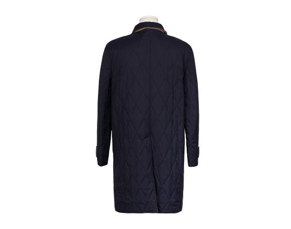 브루넬로 쿠치넬리 리버시블 코트 네이비 베이지 M