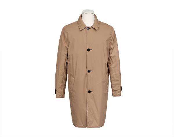 브루넬로 쿠치넬리 리버시블 코트 네이비 베이지 M