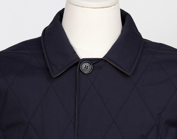 브루넬로 쿠치넬리 리버시블 코트 네이비 베이지 M