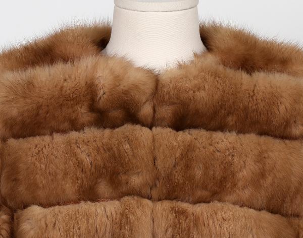 21 드페이 세이블 코트 골드 베이지 40