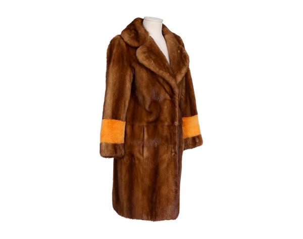 시모네타 라비짜 밍크 코트 브라운 38